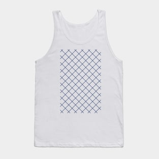 Aberdeen 1987 Away White and Navy Chequered European Jersey Tank Top